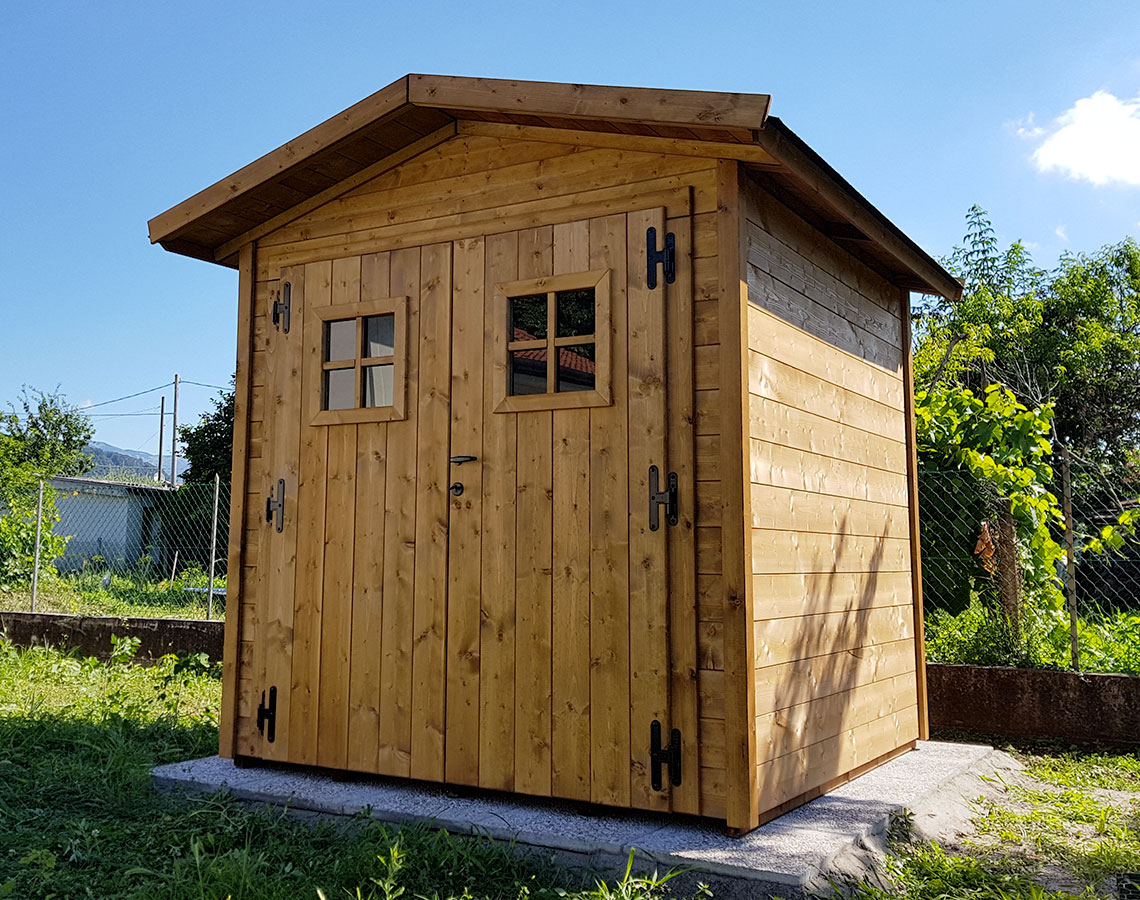 casetta in legno per giardino in provincia di Pordenone