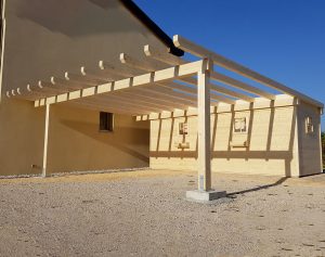 Casetta in legno con portico a Treviso
