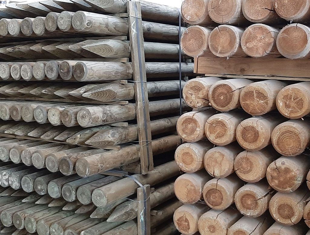 pali in legno a Treviso
